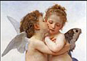 William Bouguereau the first kiss painting